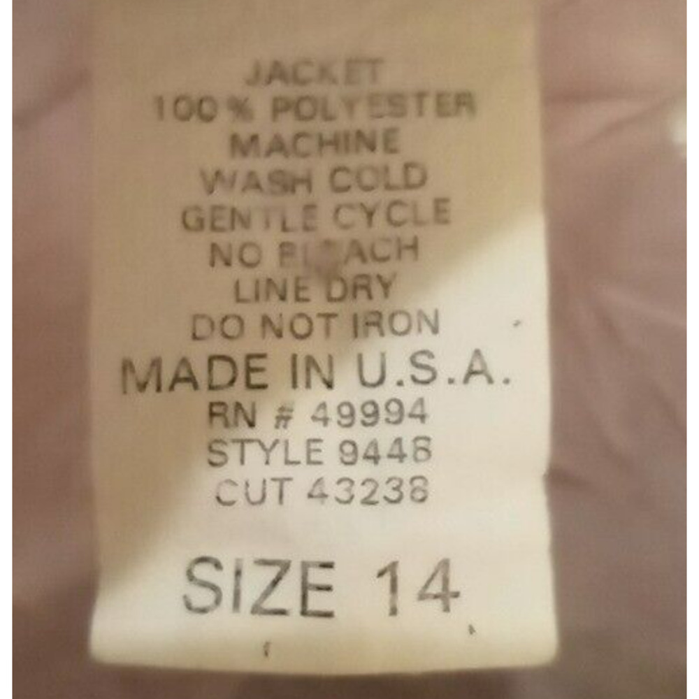 R & M Richards Vintage Lilac Floral & Feminine Blouse - 14 - Picture 9 of 9